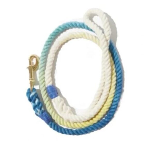 Found My Animal Hand-dyed Blue Ombre Rope Dog Pet Leash - Picture 1 of 3